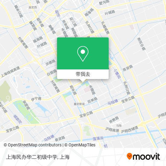 上海民办华二初级中学地图