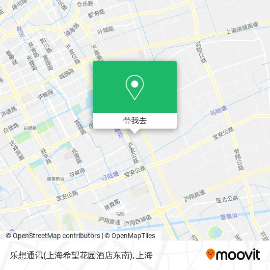 乐想通讯(上海希望花园酒店东南)地图