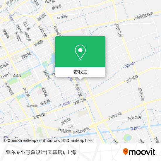 亚尔专业形象设计(天霖店)地图