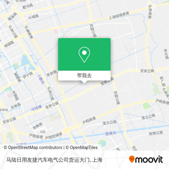 马陆日用友捷汽车电气公司货运大门地图