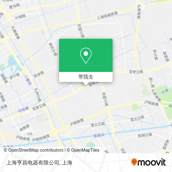 上海亨昌电器有限公司地图