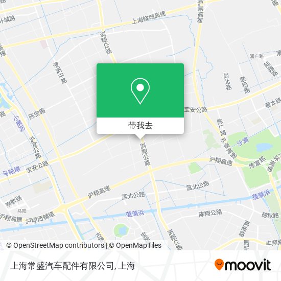 上海常盛汽车配件有限公司地图