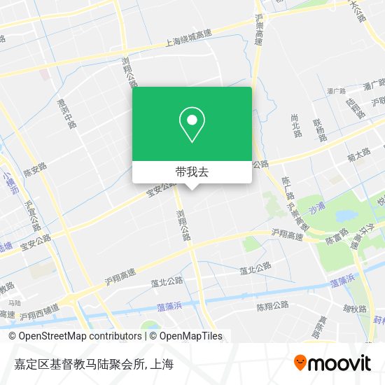嘉定区基督教马陆聚会所地图