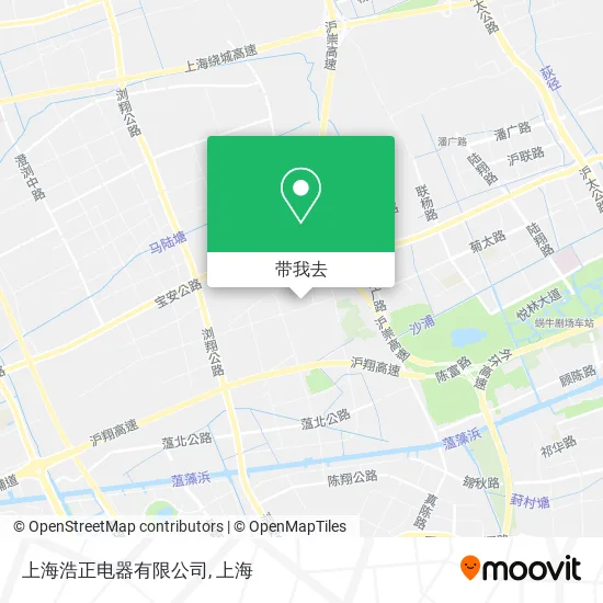 上海浩正电器有限公司地图
