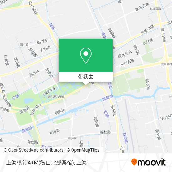 上海银行ATM(衡山北郊宾馆)地图