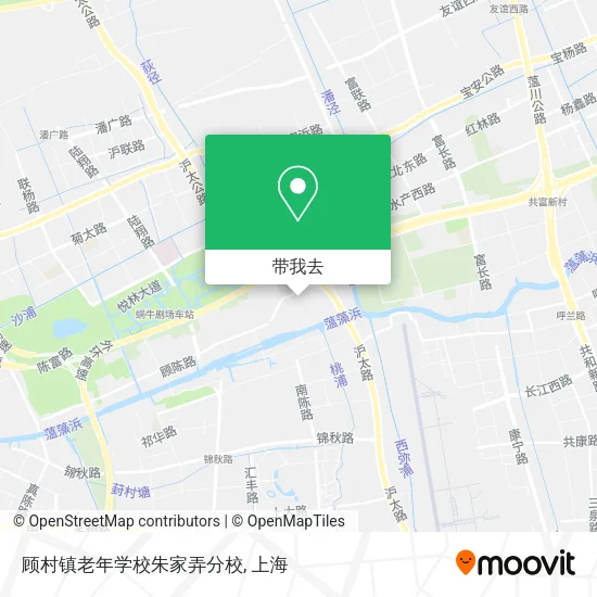 顾村镇老年学校朱家弄分校地图