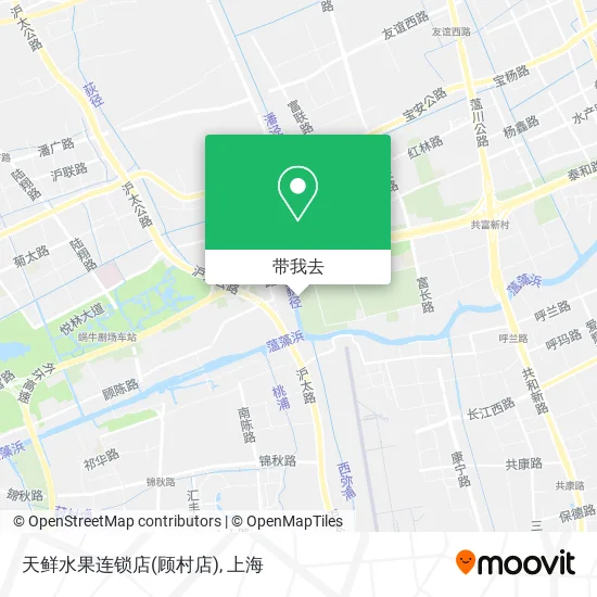 天鲜水果连锁店(顾村店)地图