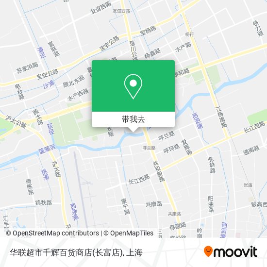 华联超市千辉百货商店(长富店)地图