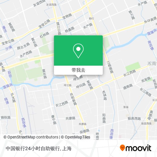 中国银行24小时自助银行地图