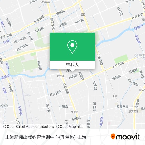 上海新闻出版教育培训中心(呼兰路)地图