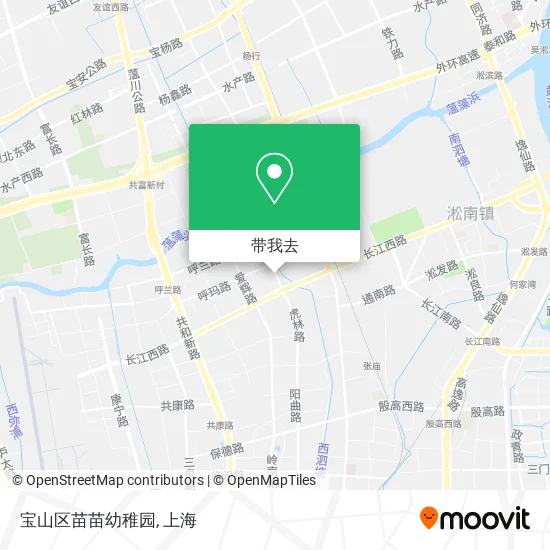 宝山区苗苗幼稚园地图