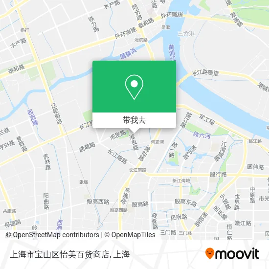 上海市宝山区怡美百货商店地图