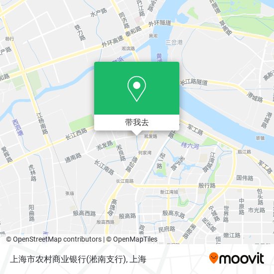 上海市农村商业银行(淞南支行)地图