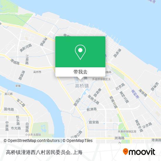 高桥镇潼港西八村居民委员会地图