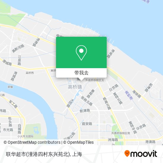 联华超市(潼港四村东兴苑北)地图