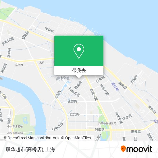 联华超市(高桥店)地图