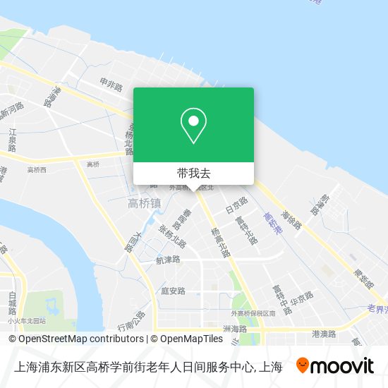 上海浦东新区高桥学前街老年人日间服务中心地图