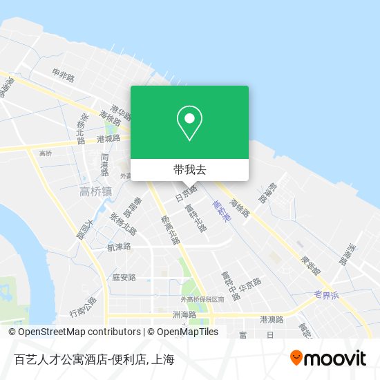 百艺人才公寓酒店-便利店地图