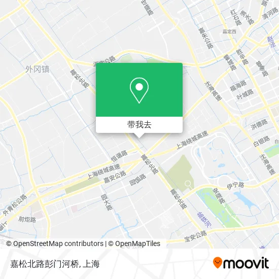 嘉松北路彭门河桥地图
