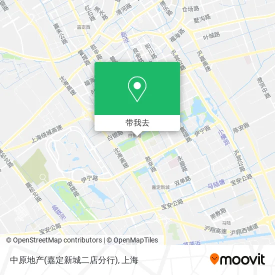 中原地产(嘉定新城二店分行)地图