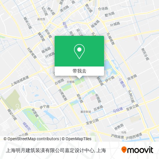 上海明月建筑装潢有限公司嘉定设计中心地图