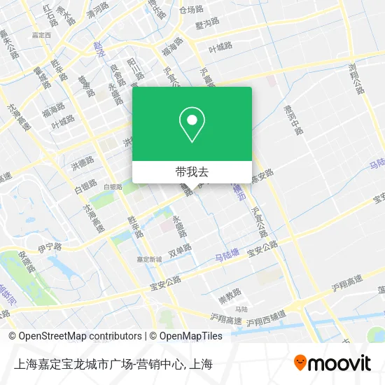 上海嘉定宝龙城市广场-营销中心地图