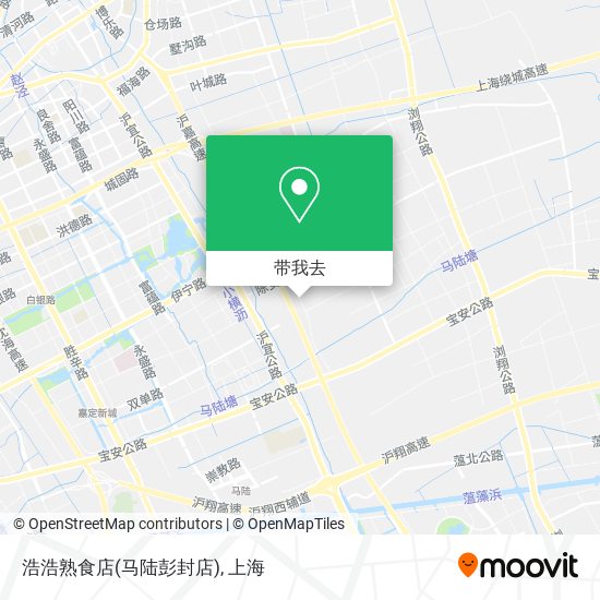 浩浩熟食店(马陆彭封店)地图