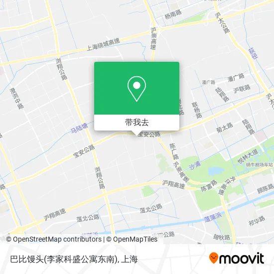 巴比馒头(李家科盛公寓东南)地图