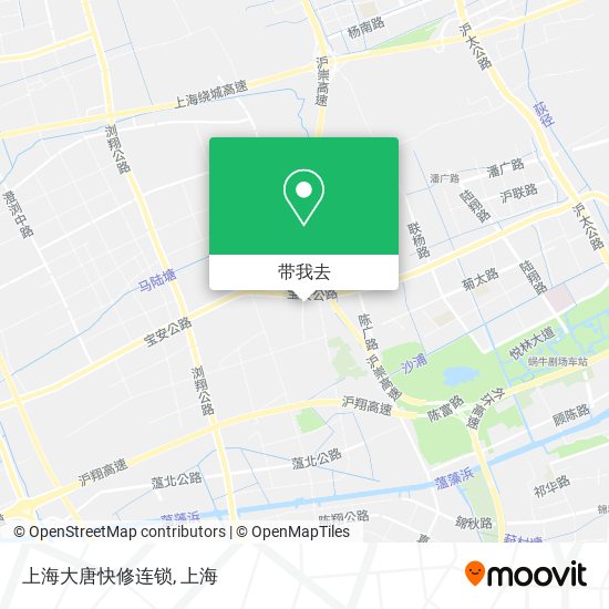 上海大唐快修连锁地图