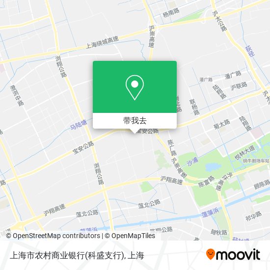 上海市农村商业银行(科盛支行)地图