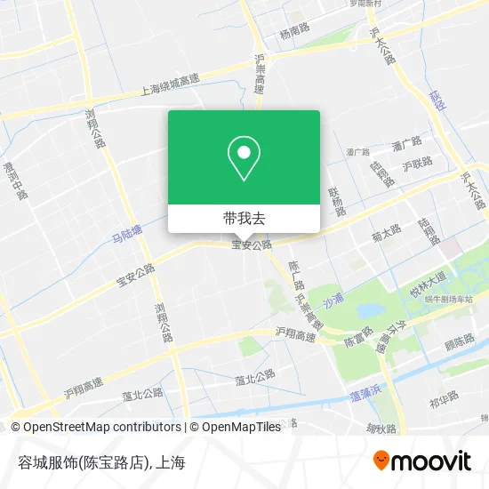 容城服饰(陈宝路店)地图