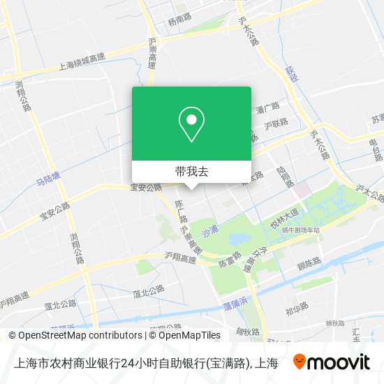 上海市农村商业银行24小时自助银行(宝满路)地图