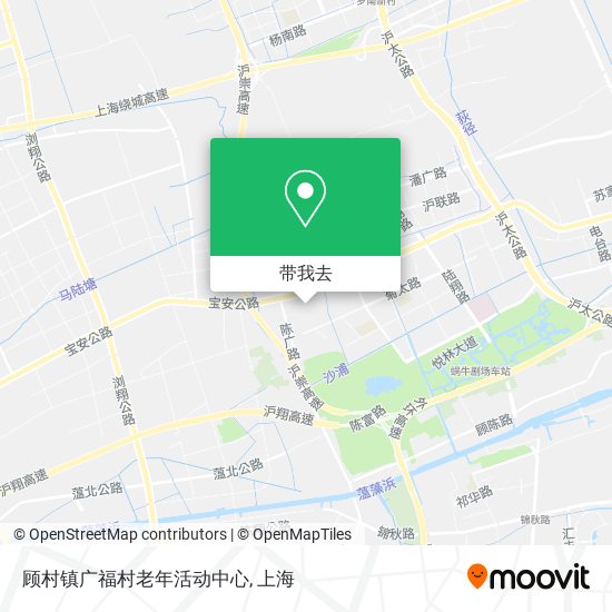 顾村镇广福村老年活动中心地图