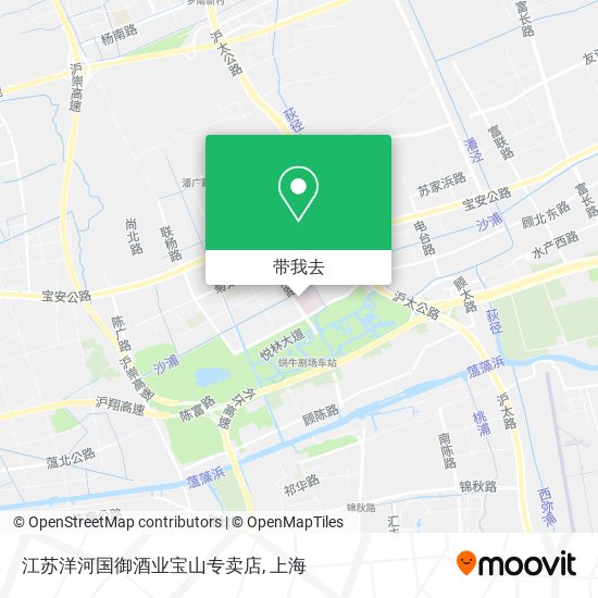 江苏洋河国御酒业宝山专卖店地图