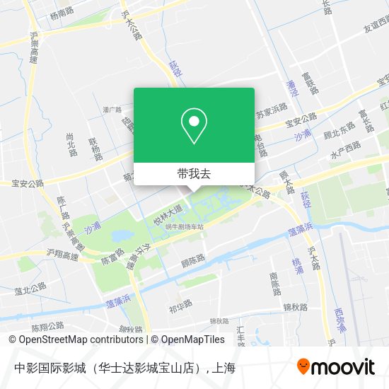 中影国际影城（华士达影城宝山店）地图