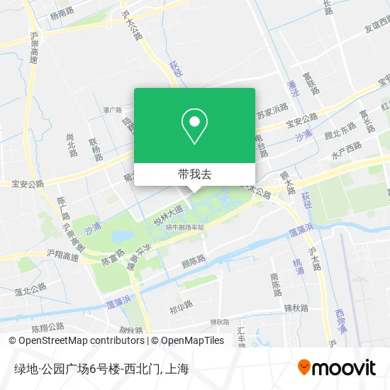 绿地·公园广场6号楼-西北门地图