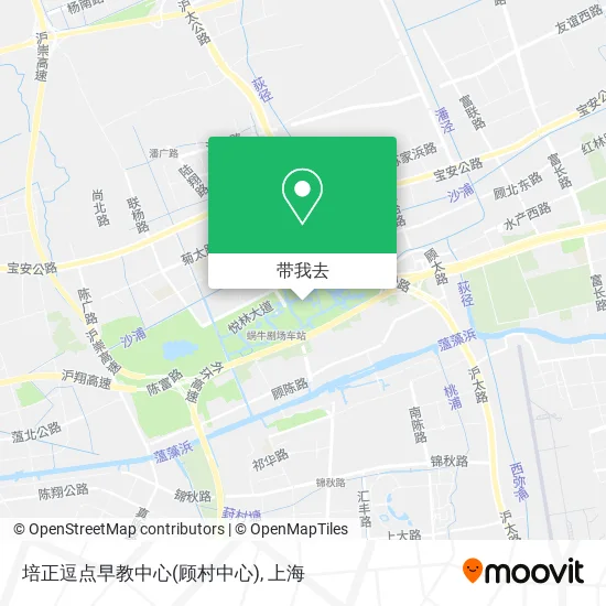 培正逗点早教中心(顾村中心)地图