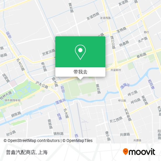 普鑫汽配商店地图