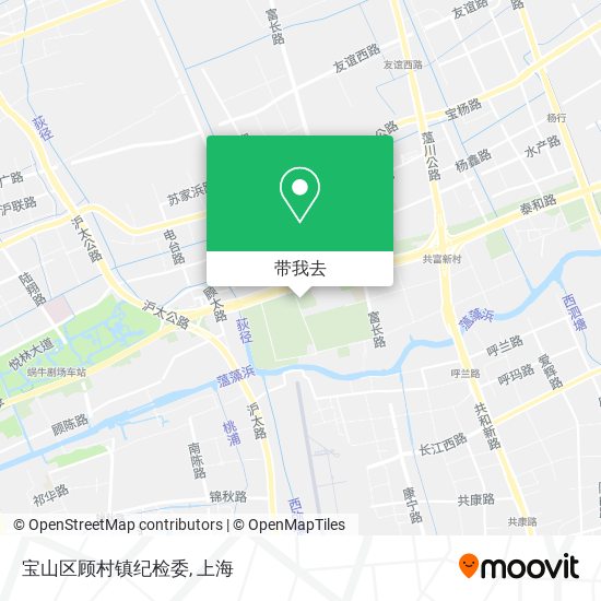 宝山区顾村镇纪检委地图