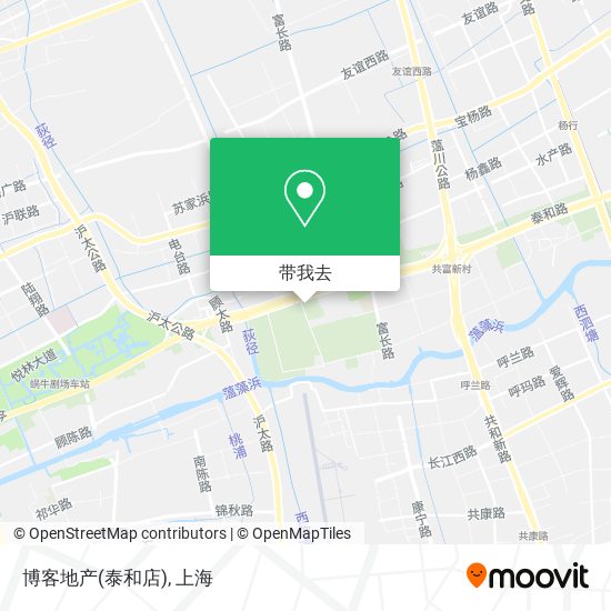 博客地产(泰和店)地图