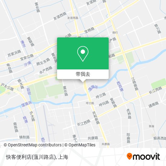 快客便利店(薀川路店)地图