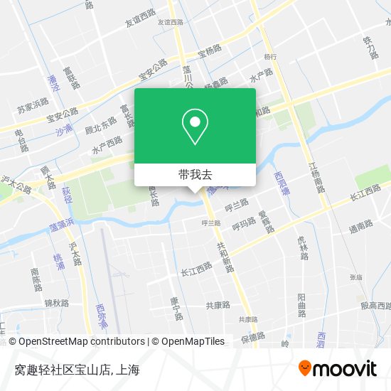 窝趣轻社区宝山店地图