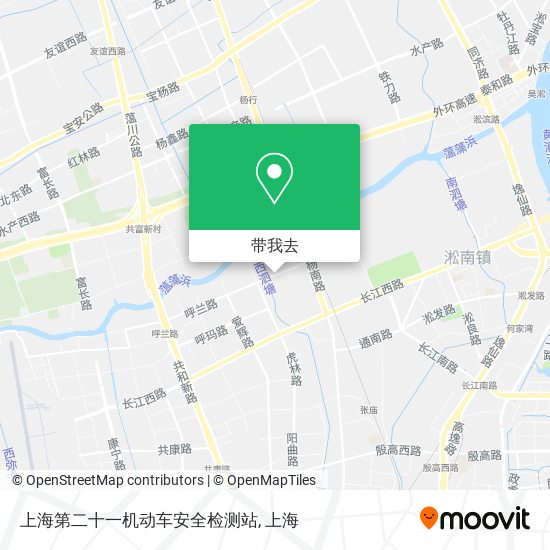 上海第二十一机动车安全检测站地图