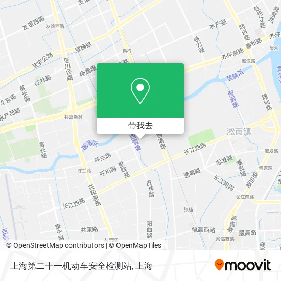 上海第二十一机动车安全检测站地图