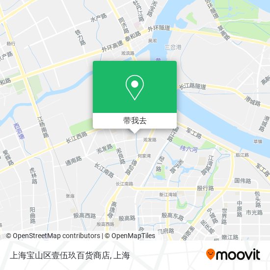 上海宝山区壹伍玖百货商店地图