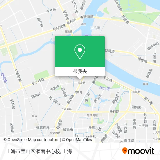 上海市宝山区淞南中心校地图