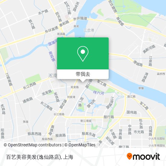 百艺美容美发(逸仙路店)地图