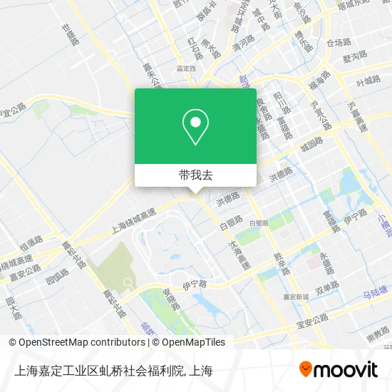 上海嘉定工业区虬桥社会福利院地图