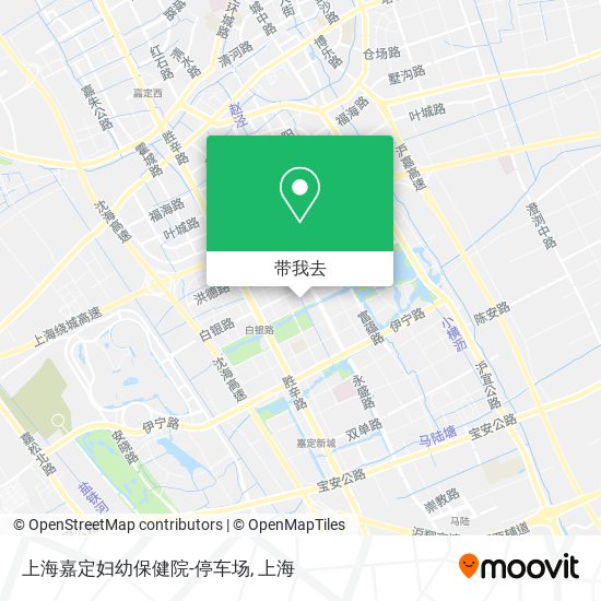 上海嘉定妇幼保健院-停车场地图