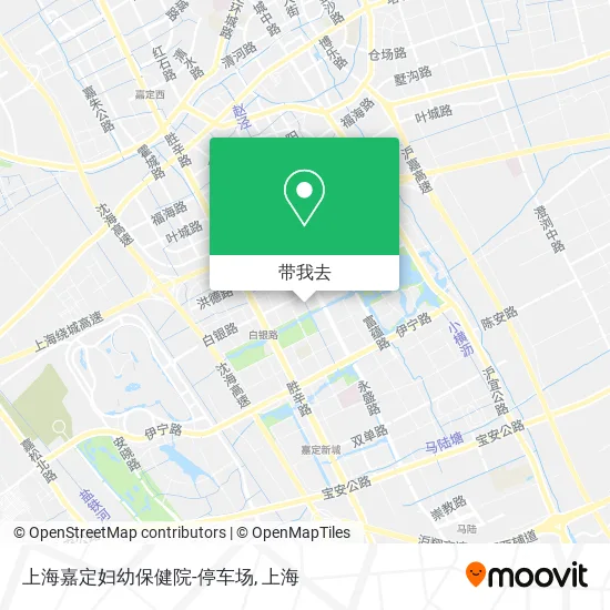 上海嘉定妇幼保健院-停车场地图
